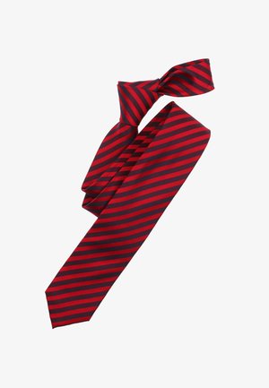 VENTI GESTREIFT - Tie - sattes rot