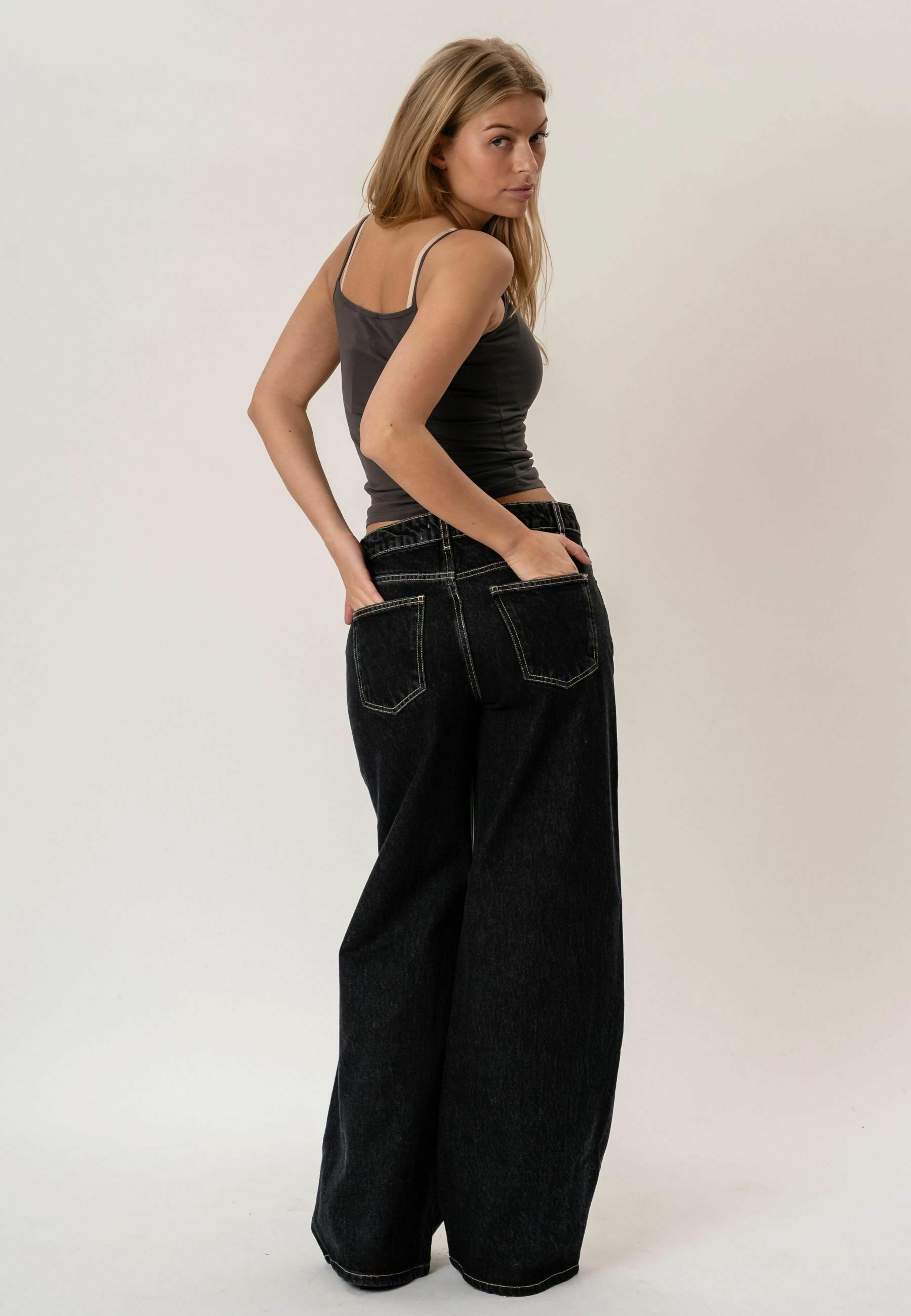 トップス PILE FLARE TANK TOPS ITS MAY TANK TOP - Top - dark grey - Zalando.ie