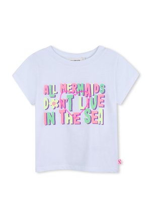 MET KORTE MOUWEN - T-shirt imprimé - blanc