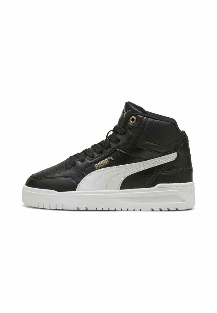 PUMA SHUFFLE DOWNTOWN UNISEX - Zapatillas altas - black- white- gold