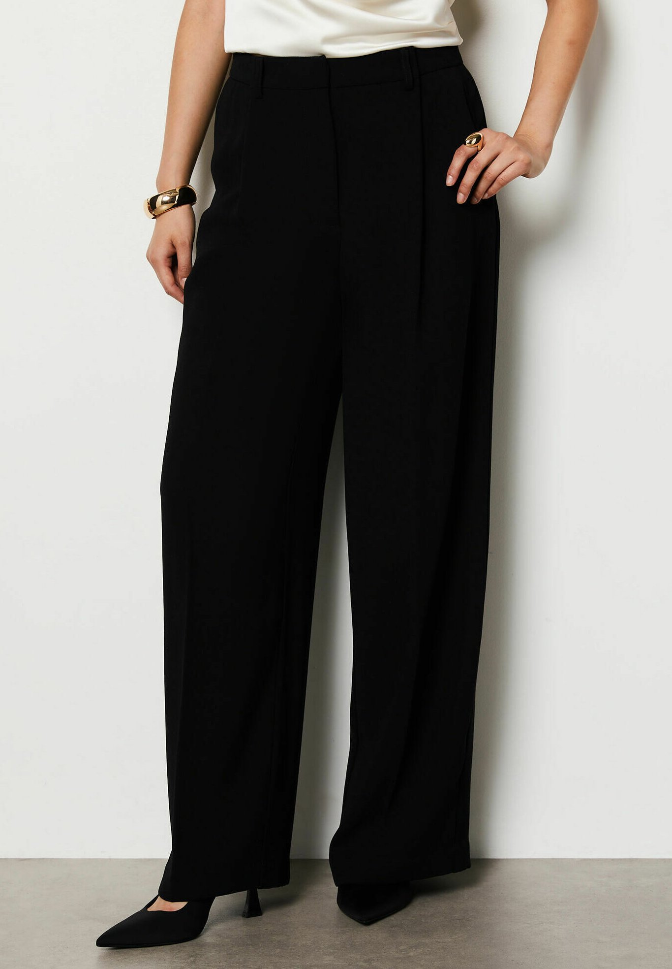 Pantalon Femme Etam Noir Taille 40 - Coupe Droite, Excellent état Occasion