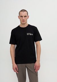Filling Pieces HANDSHAKE - Print T-shirt - black