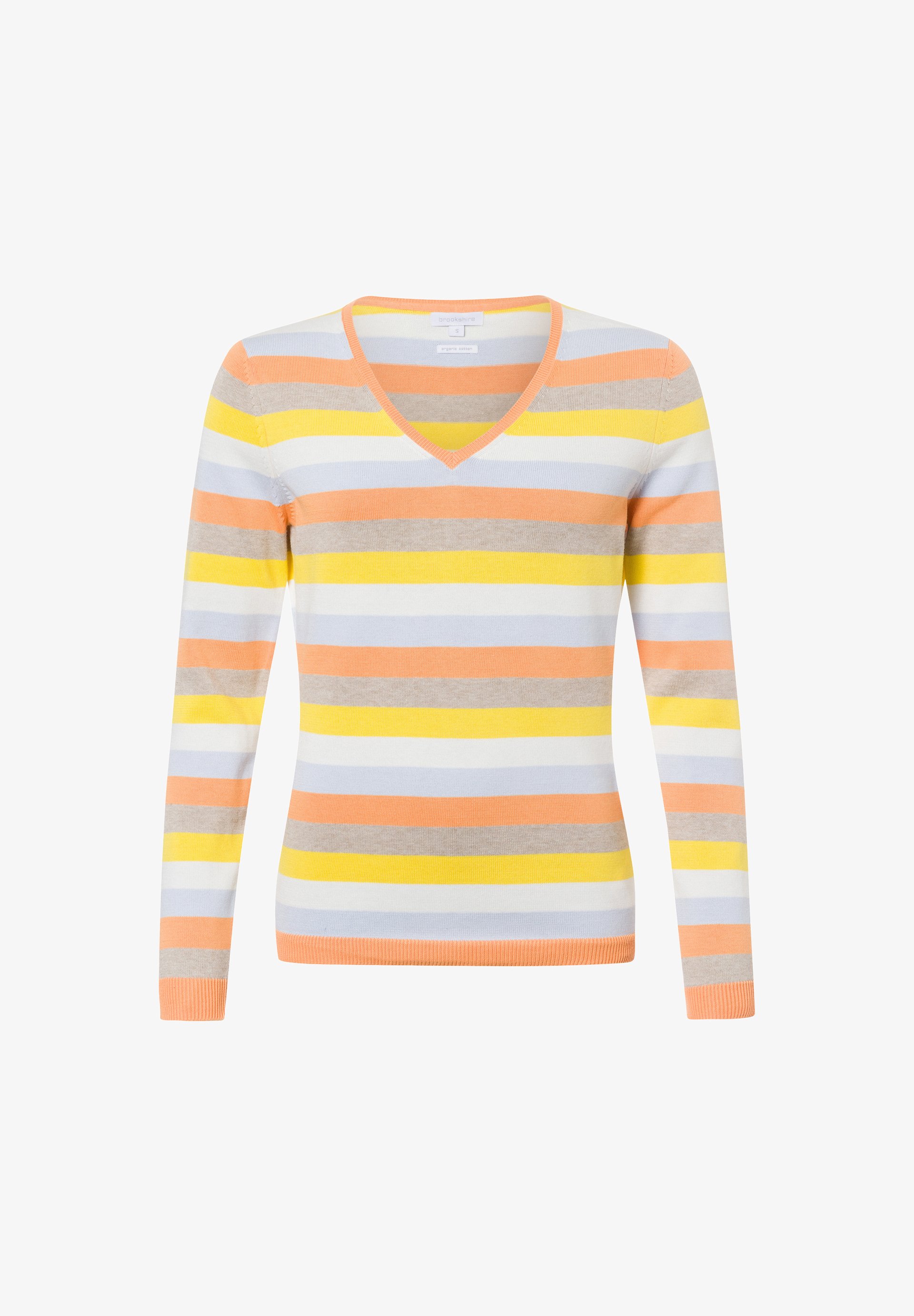 brookshire Strickpullover taupe mehrfarbig/taupe