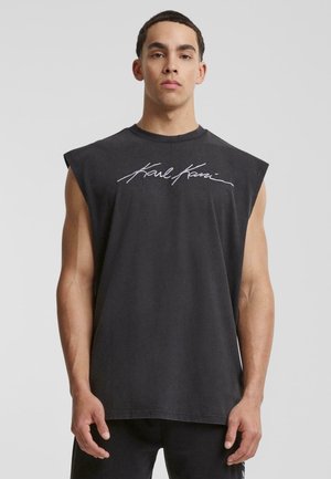 Karl Kani AUTOGRAPH WASHED SLEEVELESS - Topper - black