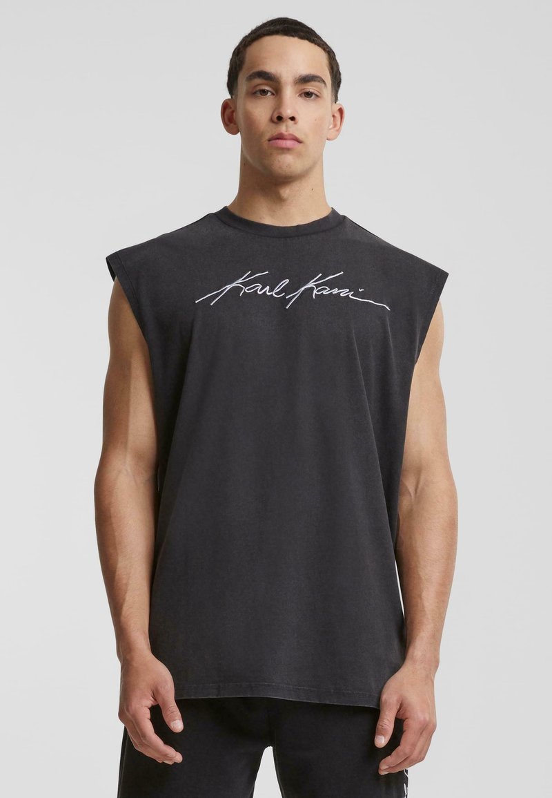 Karl Kani AUTOGRAPH WASHED SLEEVELESS - Topper - black