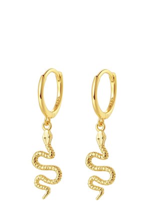 SNAKE HUGGIE HOOPS - Ohrringe - goldfarben