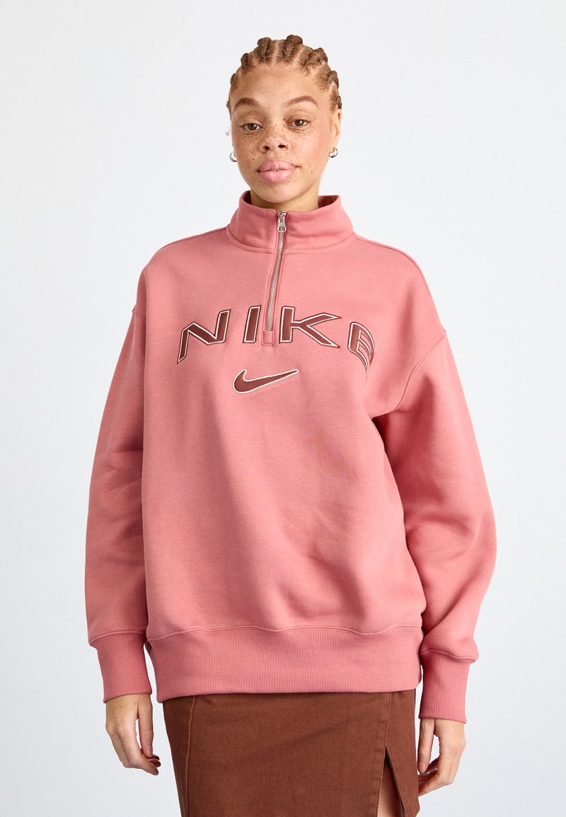 Nike Sportswear LOGO - Ikdienas džemperis - canyon pink/orewood/red sepia