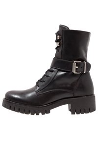 Cowboy/biker ankle boot - black