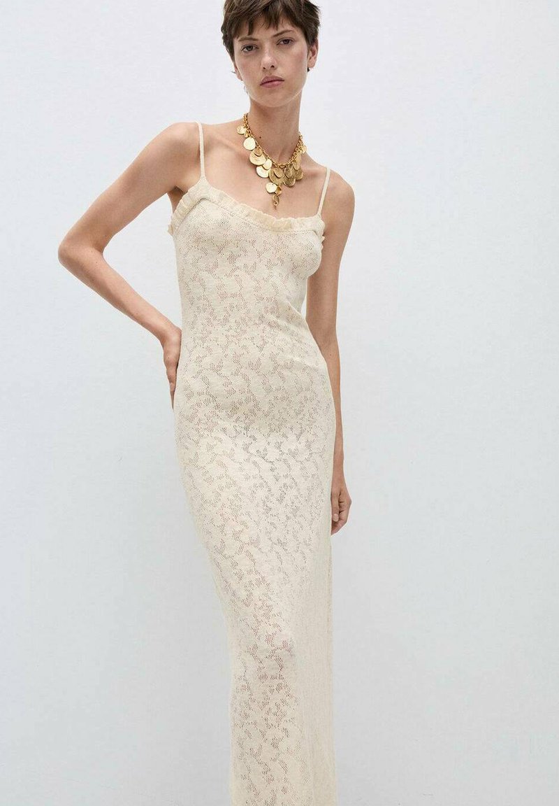 Mango LALALAND - Maxi dress - off-white - Zalando