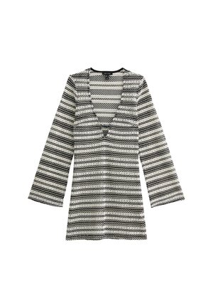 STRIPED CROCHET  - Complementos de playa - black pattern