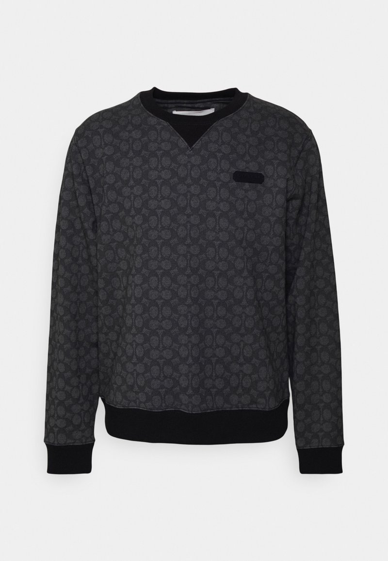 Coach ESSENTIAL CREWNECK IN SIGNATURE - Sweatshirt - charcoal  signature/dark grey - Zalando.co.uk