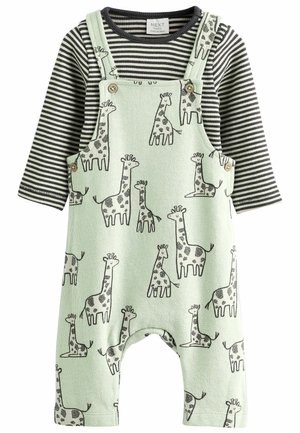Next SET - REGULAR FIT - Body - sage green giraffe