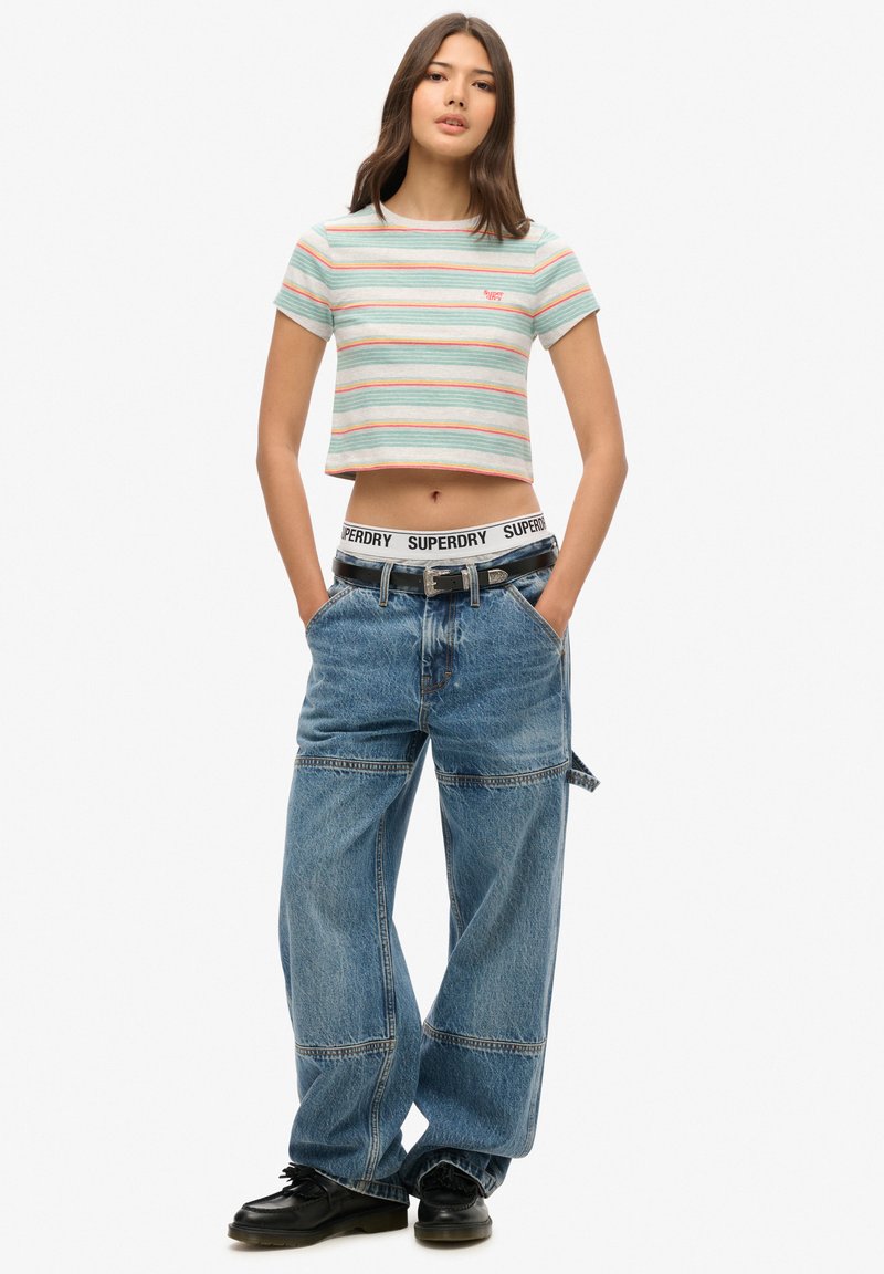 Superdry & Co T-shirt print rood Superdry & Co T-shirt print rood