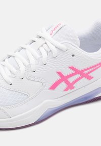 ASICS GEL DEDICATE 8 - Padel apavi - white/dragon fruit