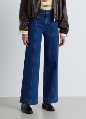 Calliope, JEAN TINTA UNITA - Jeans a zampa - blu denim medio