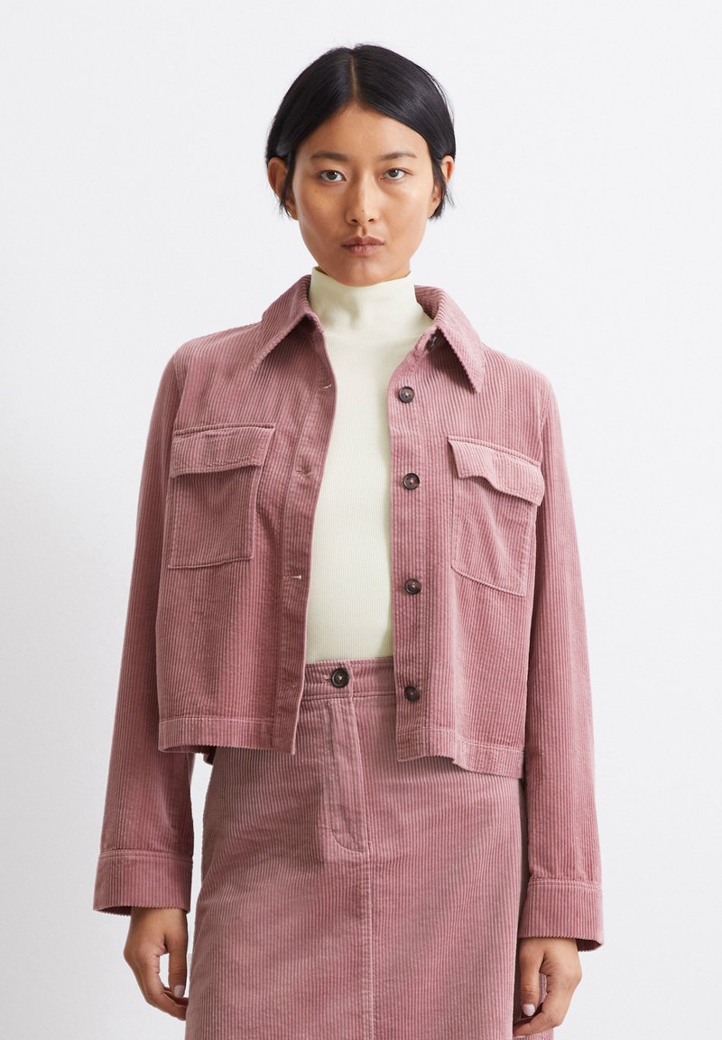 Marc O'Polo JACKET SHIRT DETAILS SLIGHTLY CROPPED - Giacca leggera - dark mauve