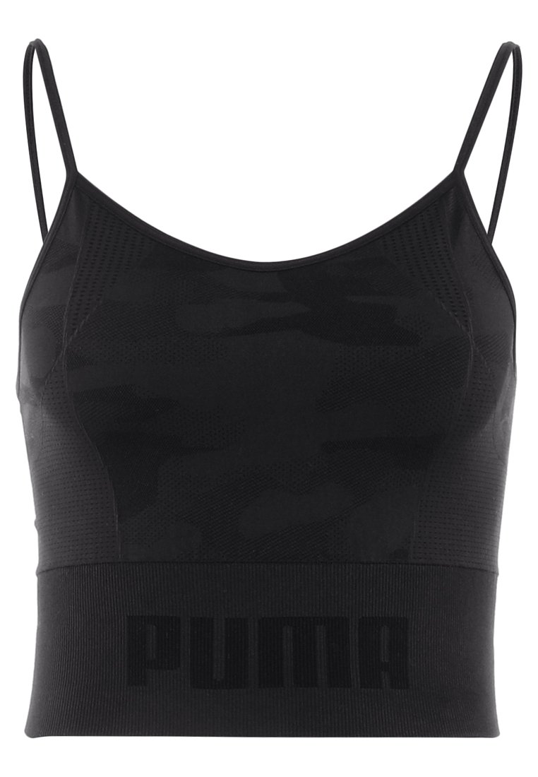 puma black crop top