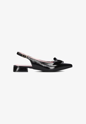 Notre-V Slingback ballerina´s - garda lak sole black