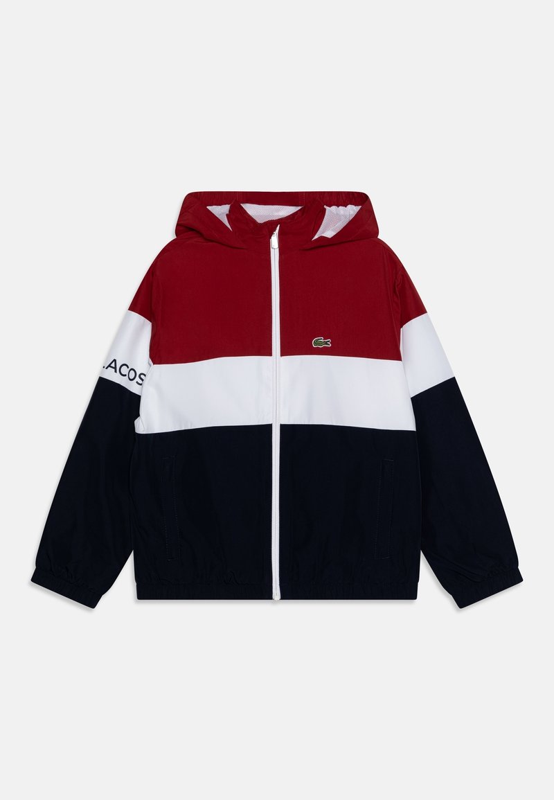 Lacoste COLOR BLOCK UNISEX - Light jacket - ora/white/navy blue