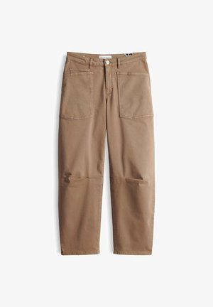 OPUS PANTS, MID RISE - Relaxed fit jeans - light mocca