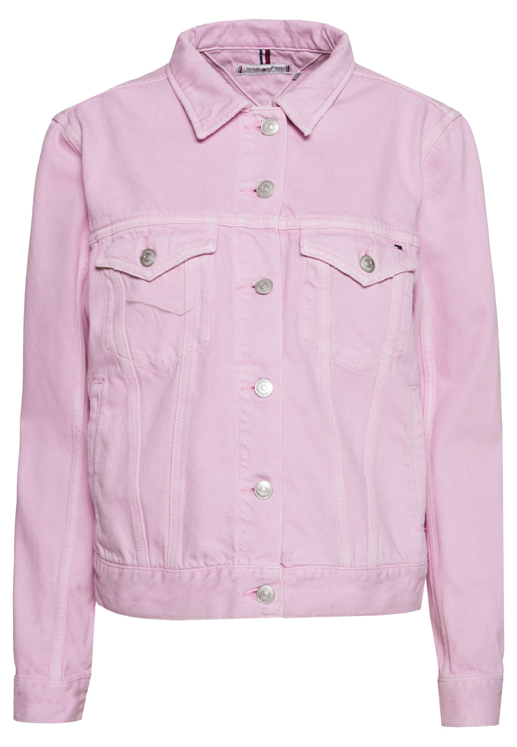 tommy hilfiger pink denim jacket