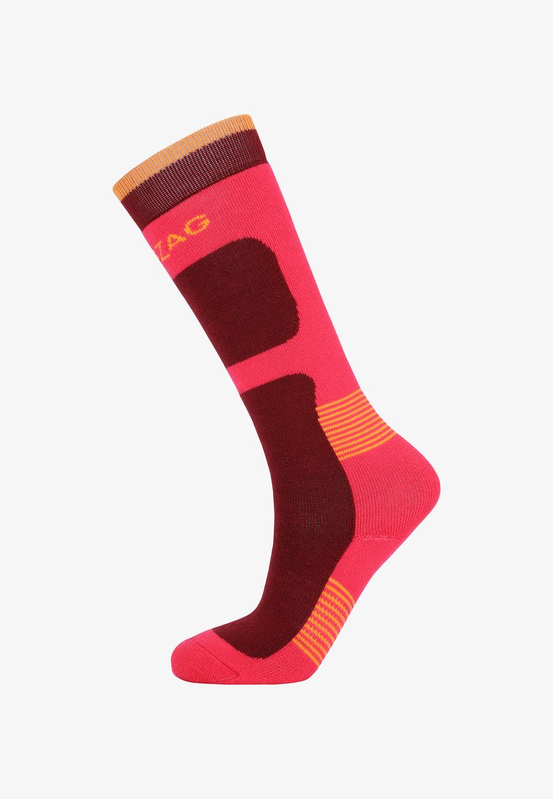 ZIGZAG TIPPY - Overknee kousen - raspberry