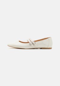 Ballerina med reim - off-white