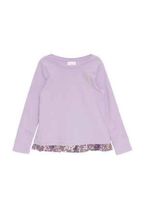 ET BASE RUCHÉE ORNÉ D’UN SCINTILLANT - Langarmshirt - lavendel