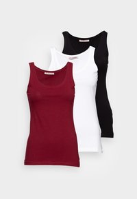 Não selecionado, black/white/dark red