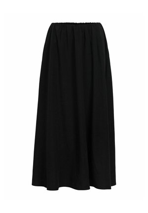 Object, SKIRT ELASTIC WAIST - Jupe longue - black