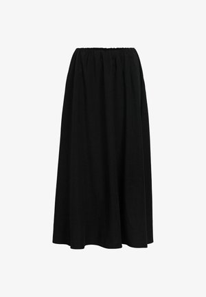 Object, SKIRT ELASTIC WAIST - Jupe longue - black