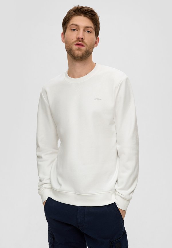 MIT LOGO-DETAIL - Sweatshirt - weiß