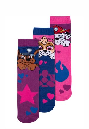 Paw Patrol 3ER PACK - Socken - pink lila