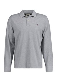 SHIELD RUGGER - Polosärk - grey melange