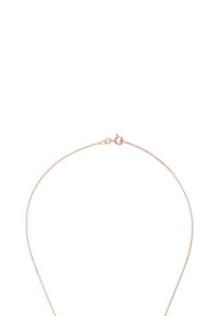 Fin rosaguldhalsband med en delikat kedjedesign, som har en krabba-låsning och en slät, glänsande yta.