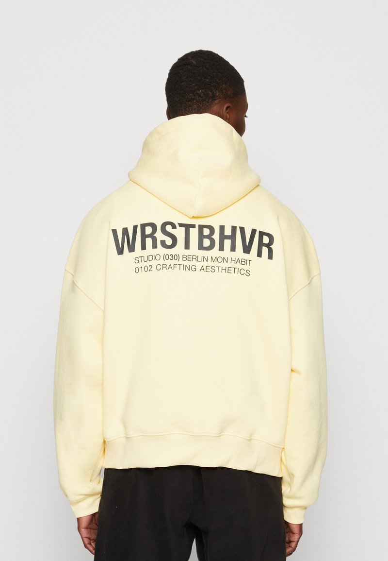 WRSTBHVR - STUDIO HOODIE UNISEX - Hoodie - double cream