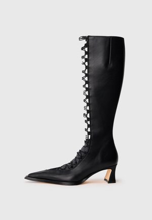 MELINDA - Bottes à lacets - black