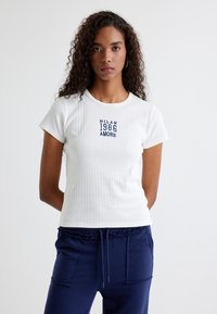 Koton SHORT SLEEVE - Camiseta estampada - white