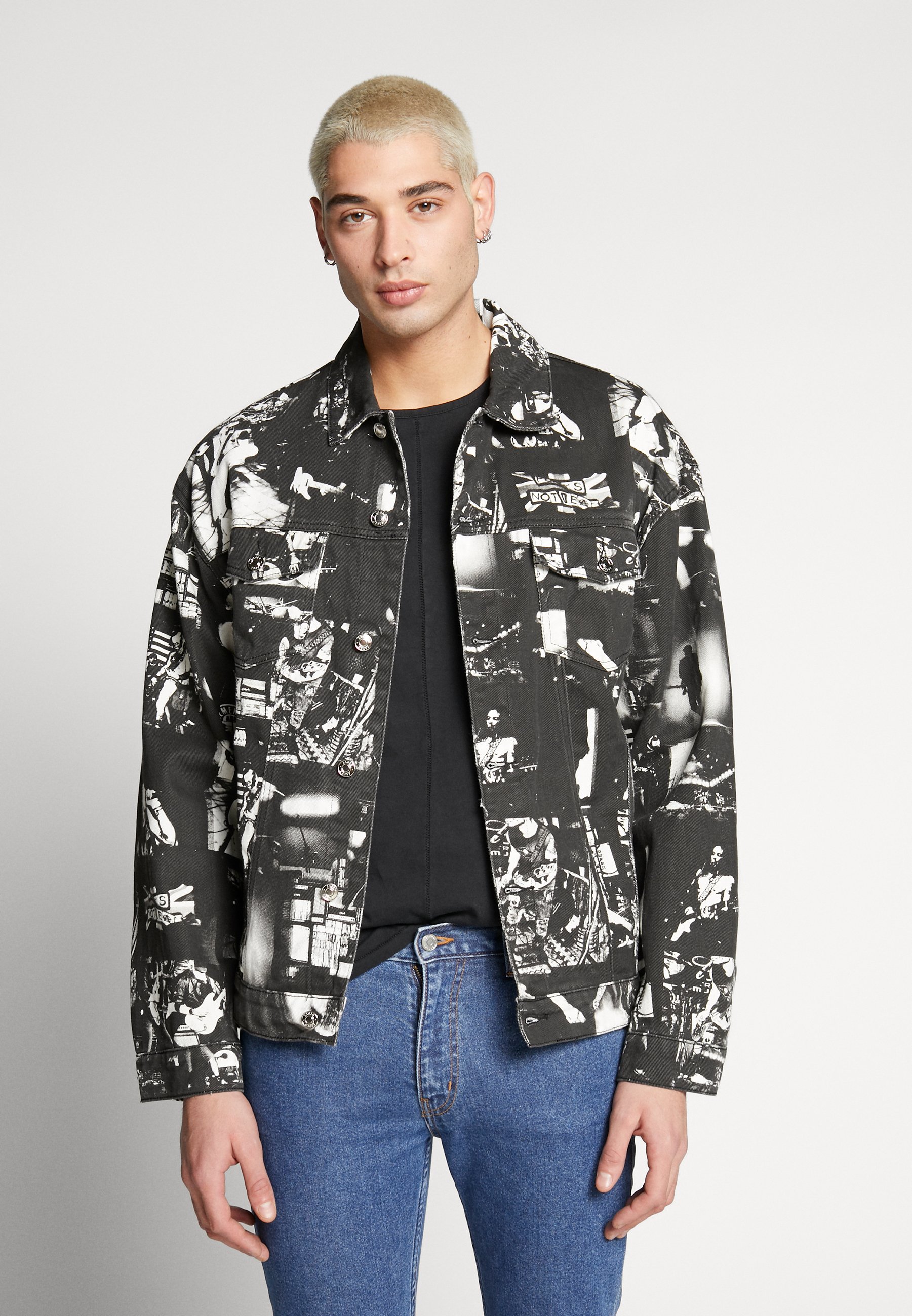 Jaded London PUNK ROCK PHOTOGRAPH JACKET Jeansjakke Jaded London PUNK ROCK PHOTOGRAPH JACKET Jeansjakke