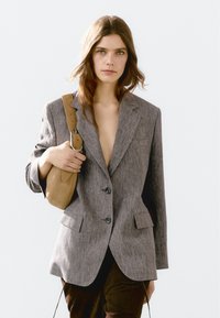 Massimo Dutti FLECKED WITH BUTTONS - Blazer - mottled brown