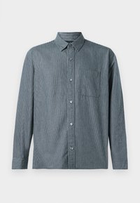 CROPPED CURVED HEM - Hemd - dark blue