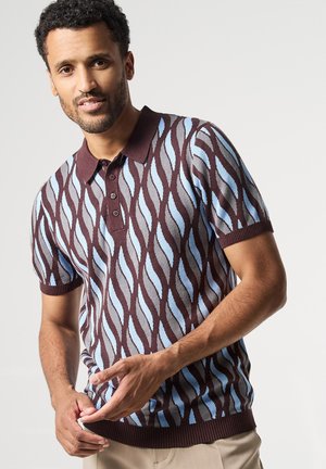 ALWAYS TOMORROW - JACQUARD - Polo shirt - dark brown