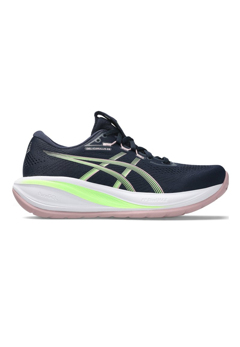 ASICS GEL-CUMULUS 28 - Silniční běžecké boty - midnight illuminate green