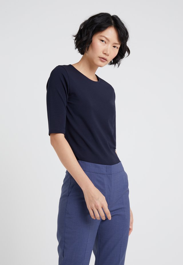 STRETCH ELBOW SLEEVE - Basic T-shirt - navy