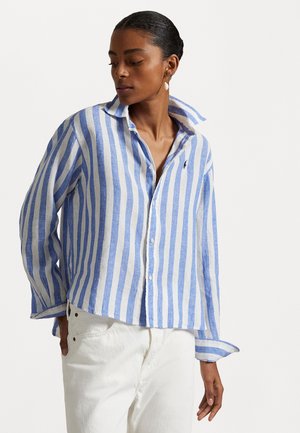 Hemdbluse - blue/white