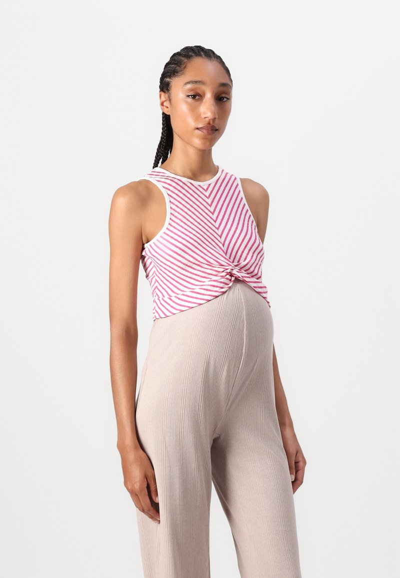 ONLY MATERNITY - OLMSANDY TWIST  - Topp - fuchsia fedora/cloud dancer, Suurenda