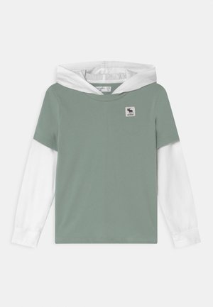 PATTERN HOODS - Maglietta a manica lunga - green solid
