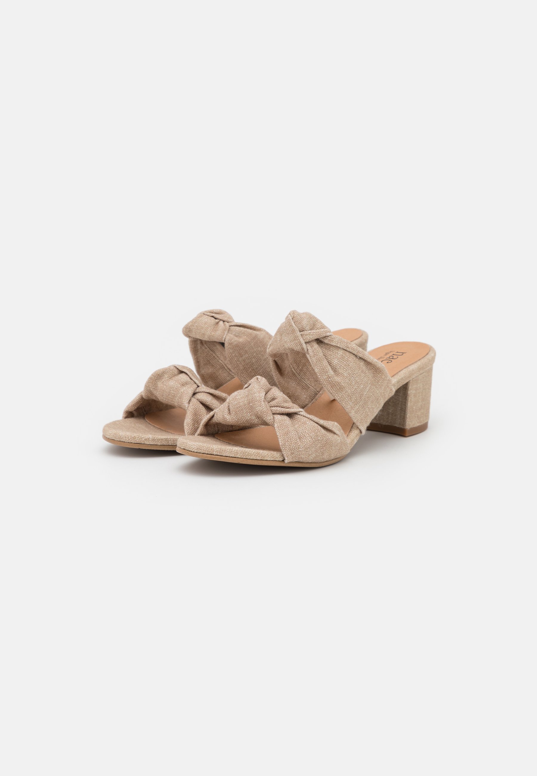 NAE Vegan Shoes JACKIE VEGAN - Muiltjes met hak - beige/Beige - Zalando.nl