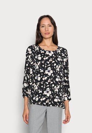 mine to five TOM TAILOR BLOUSE BATSLEEVE - Blouse - black/beige