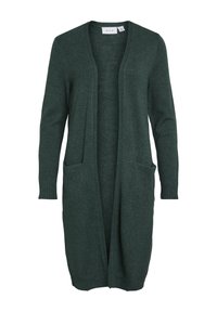 Viril Long Knit Cardigan Fired Brick Dark Melange main image 1